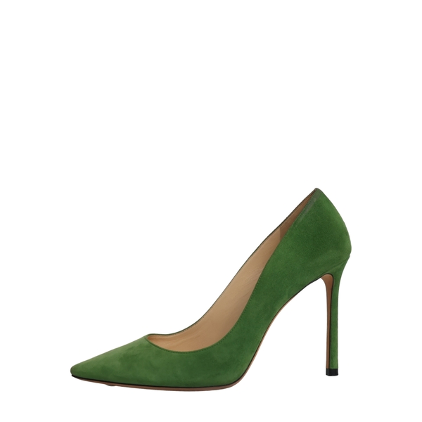 Suede Romy Pumps Lime