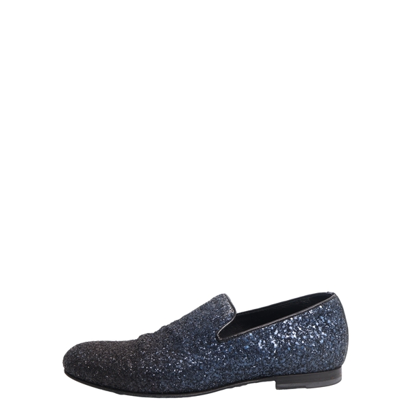 Coarse Glitter Sloane Loafers Black/Marine