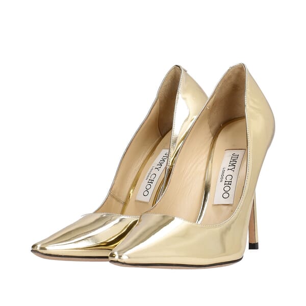 Leather Pumps Gold