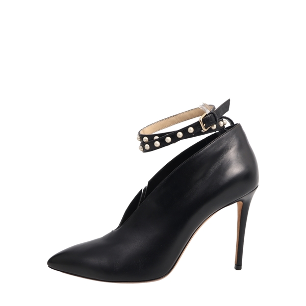 Leather Lark Pumps Black