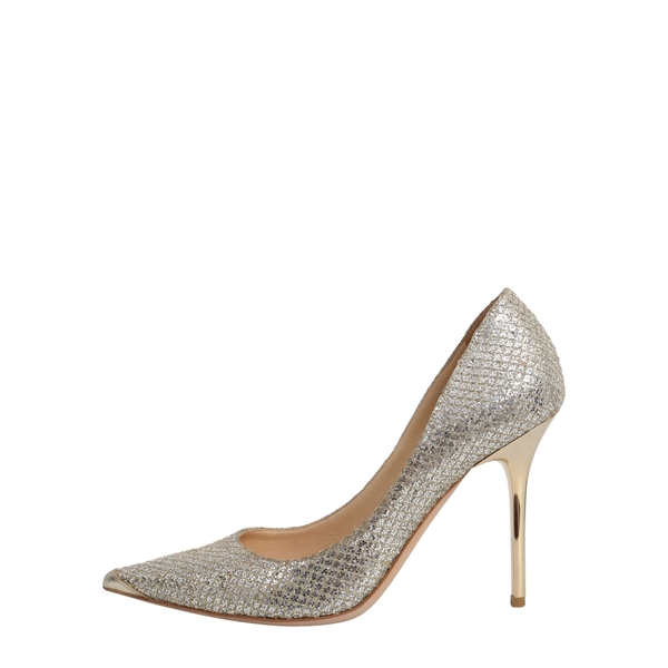 Lame/Glitter Abel Pumps Champagne