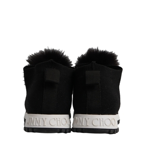 Knit Norway Pom Pom Sneakers black, view 5