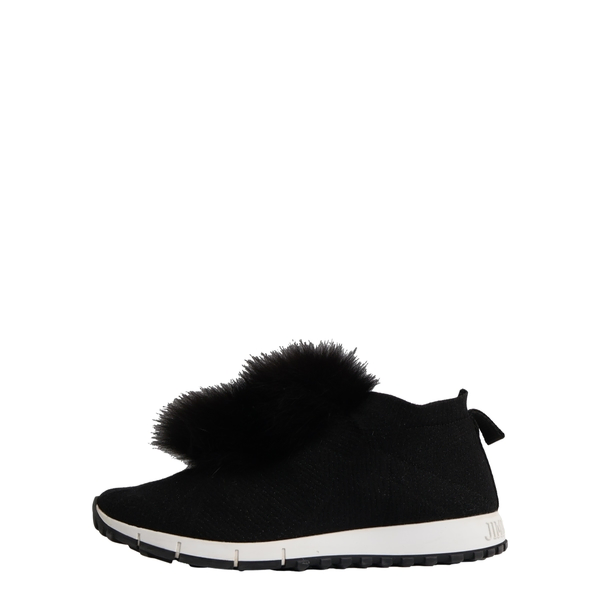Knit Norway Pom Pom Sneakers black