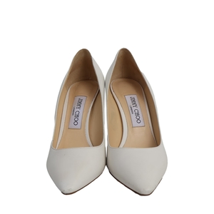 Leather Romy Pumps White, view 3