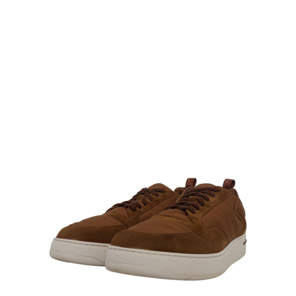 Suede/Nylon Newport Walk Sneakers Brown