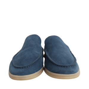 Suede Summer Walk Loafers Blue, view 3