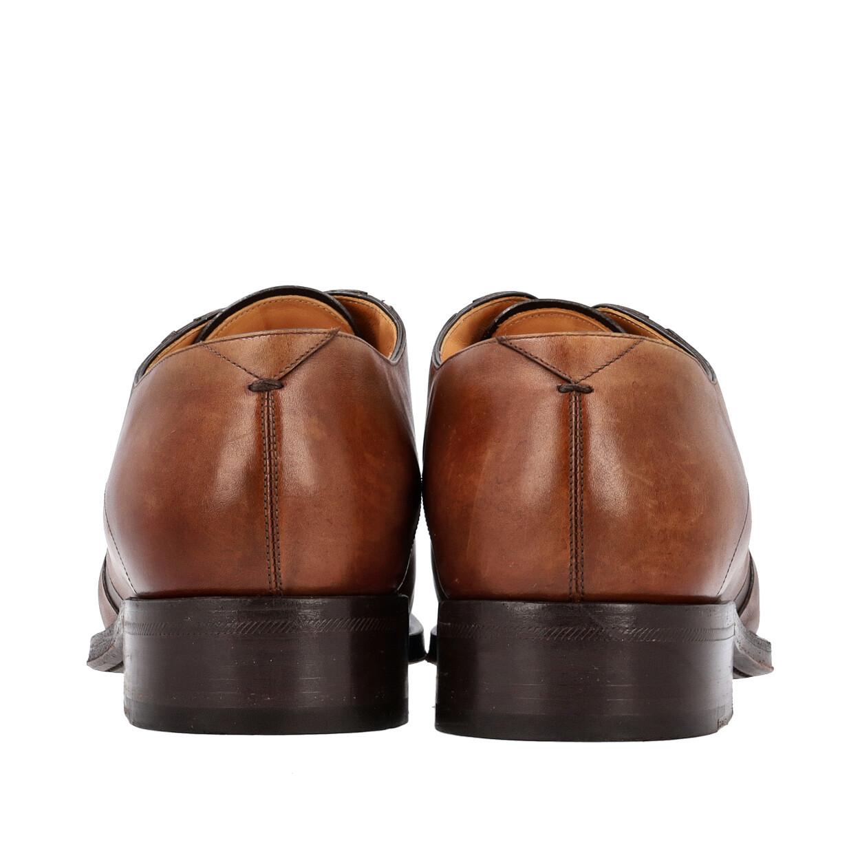 LOUIS VUITTON Leather Dress Shoes Brown | Luxity LOUIS VUITTON Leather Dress Shoes Brown | Luxity