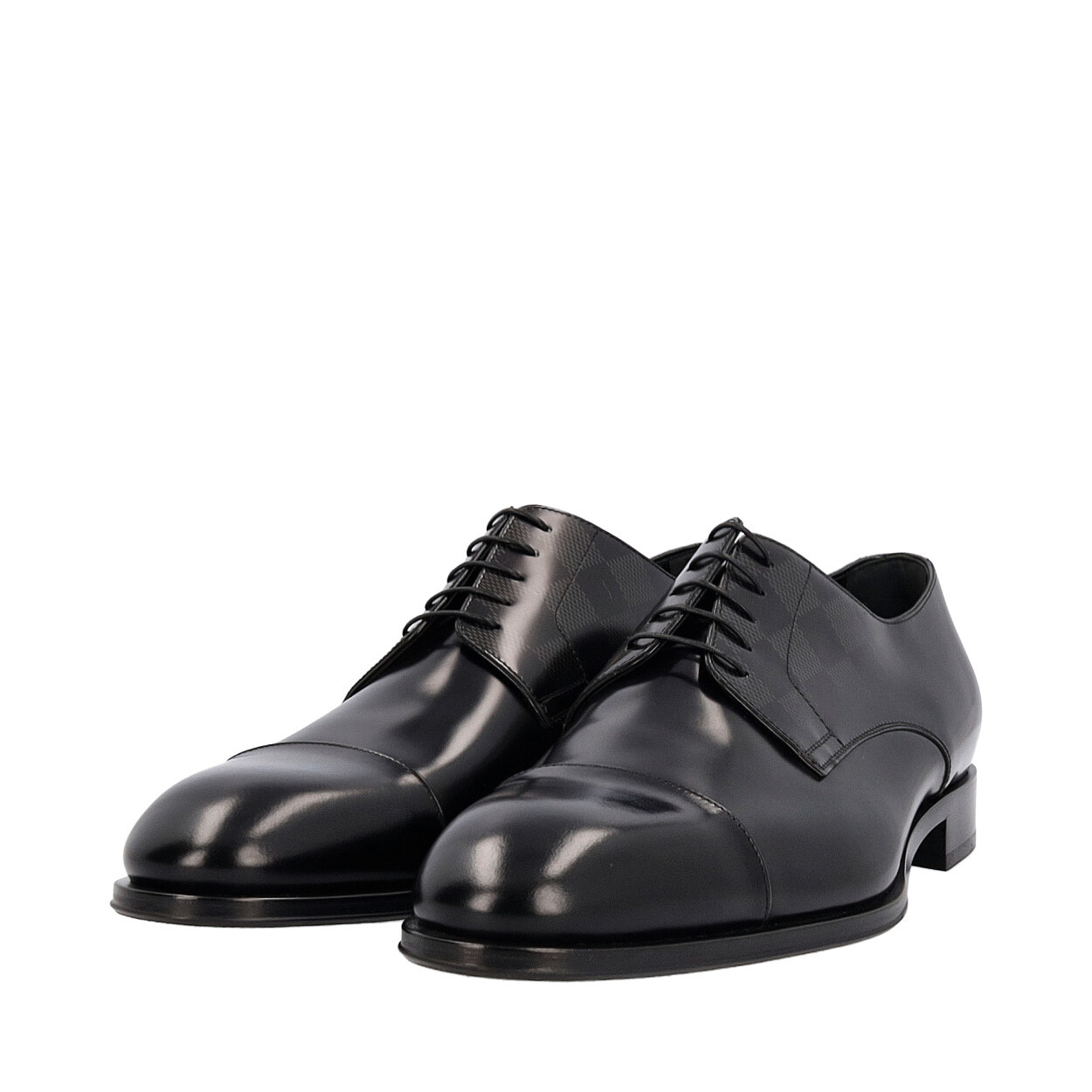 靴 LOUIS VUITTON damier dress shoes enamel LOUIS VUITTON Damier Minister Derby Black | Luxity