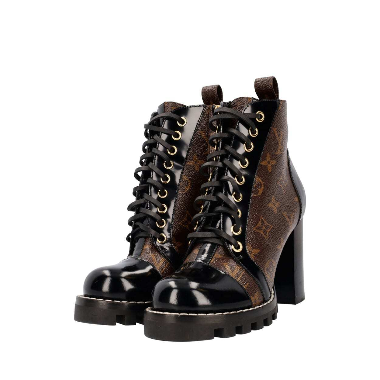 LOUIS VUITTON Monogram Star Trail Ankle Boots | Luxity