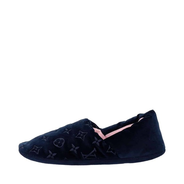 Velvet Slippers Navy