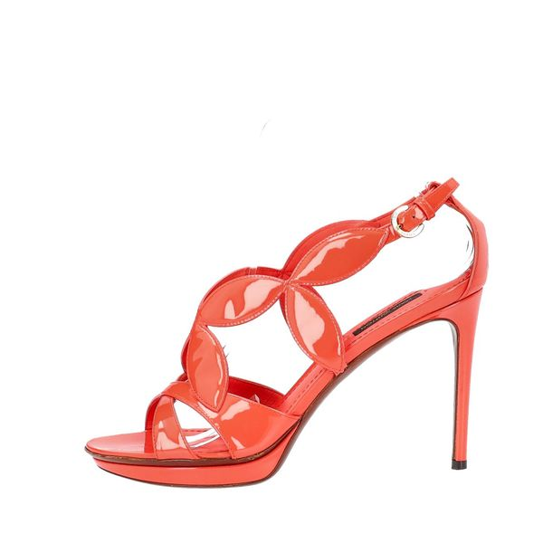 Patent Sandals Coral