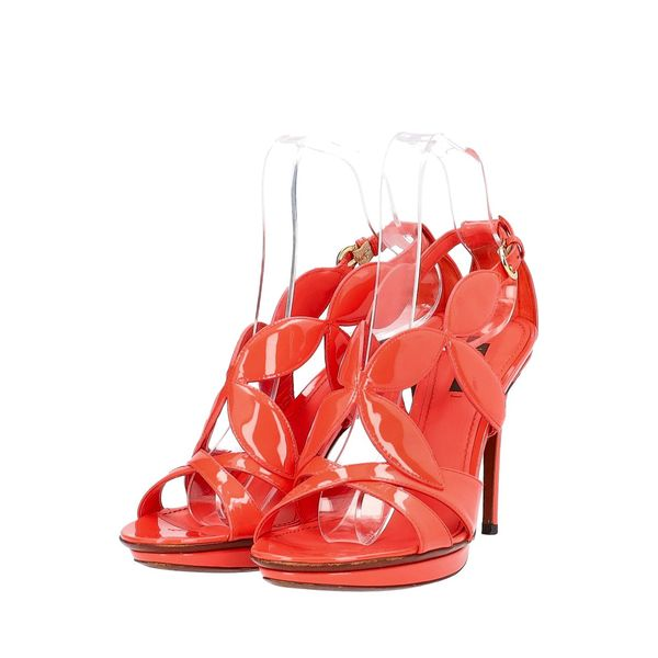 Patent Sandals Coral