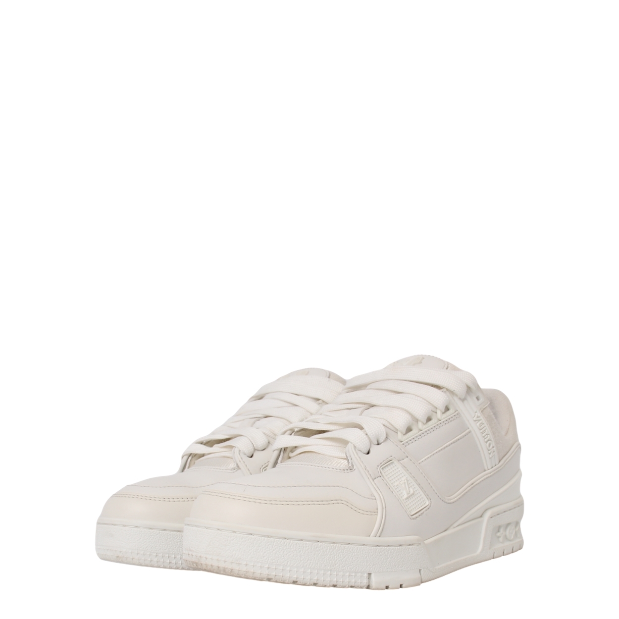 Louis Vuitton ホワイト スニーカー 37 LOUIS VUITTON Leather LV Trainer Sneakers White | Luxity