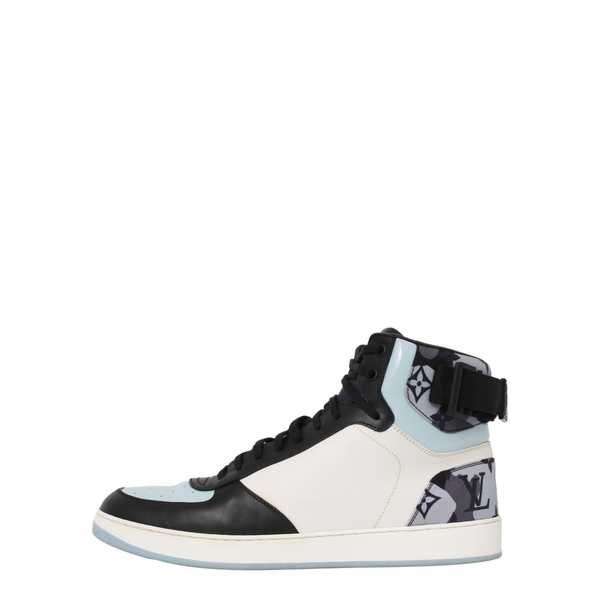 Mixed Material Rivoli Sneaker Boots Powder Blue/Black