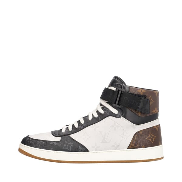 Mixed Monogram Rivoli High Top Sneakers