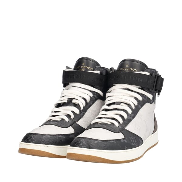 Mixed Monogram Rivoli High Top Sneakers
