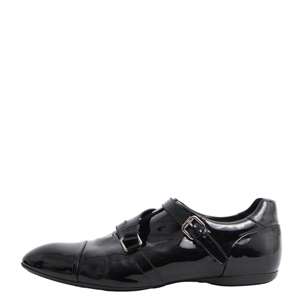 Patent Buckle Shoes Black
