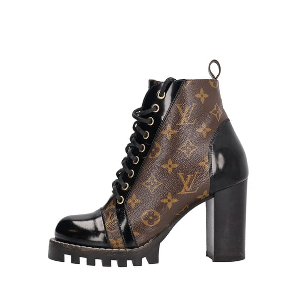 Monogram Star Trail Ankle Boots Black