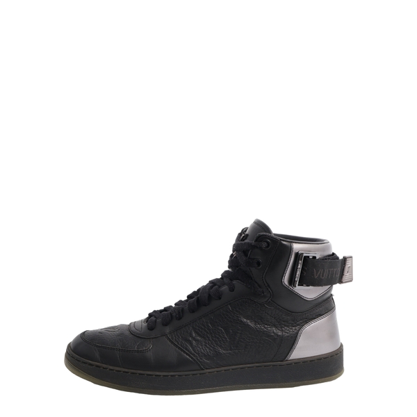 Leather Rivoli High Top Sneakers Black