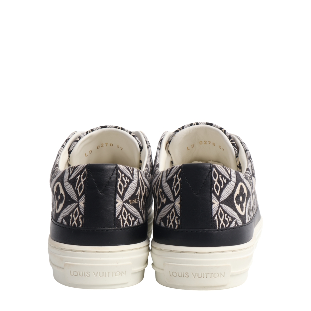 LOUIS VUITTON Jacquard 1854 Stellar Sneakers Black/White | Luxity