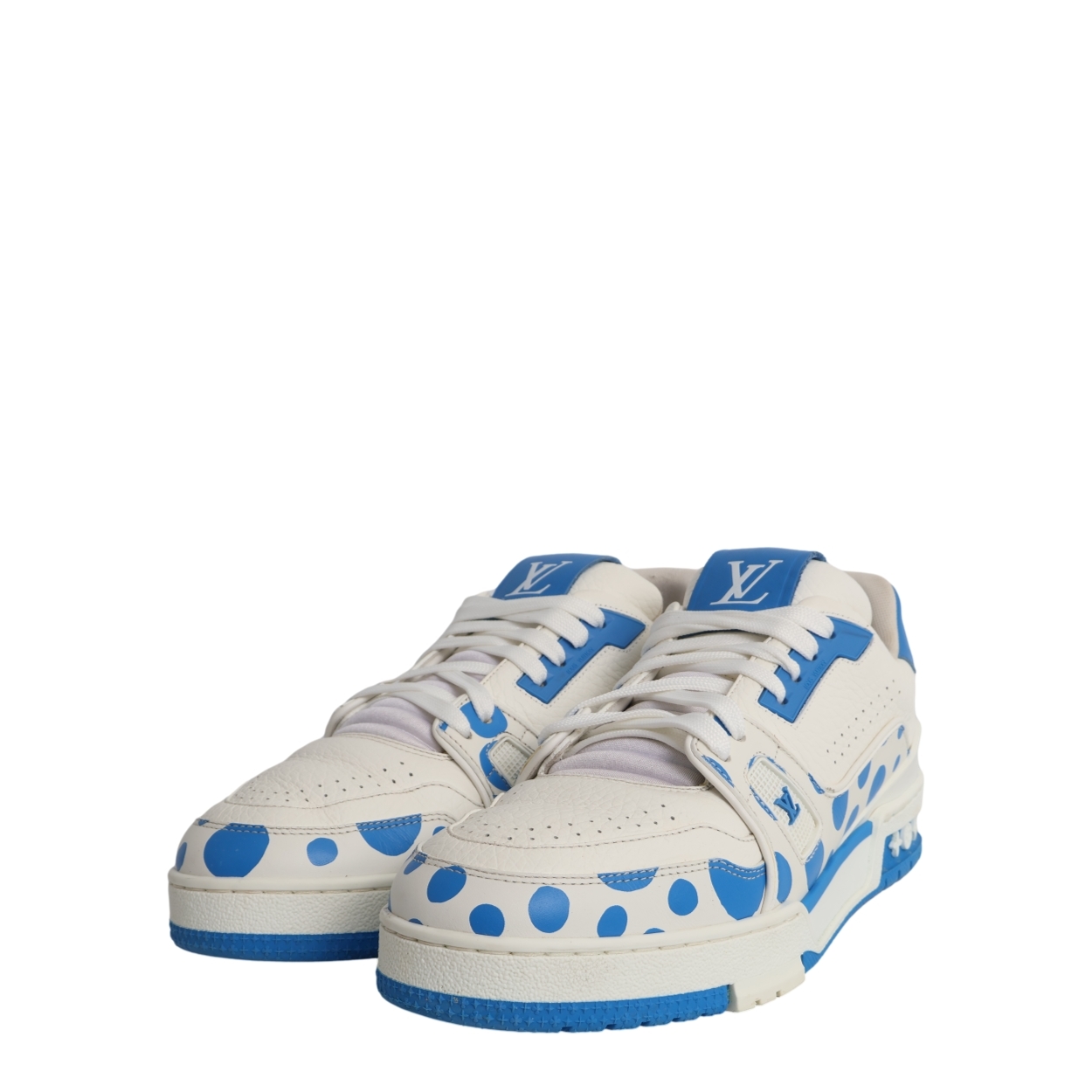 KAI KUN ENDO1さま専用　86 Louis Vuitton LOUIS VUITTON x Yayoi Kusama Leather LV Trainer Sneakers Blue