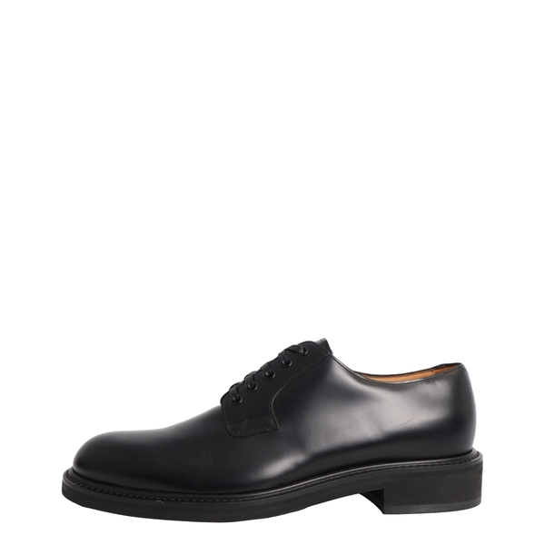 Leather Lace Up Derby Shoes Black