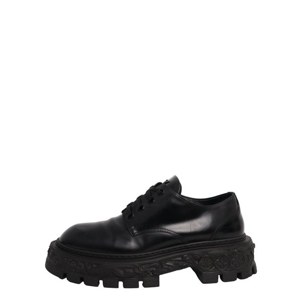 Leather Derby Shoes Black
