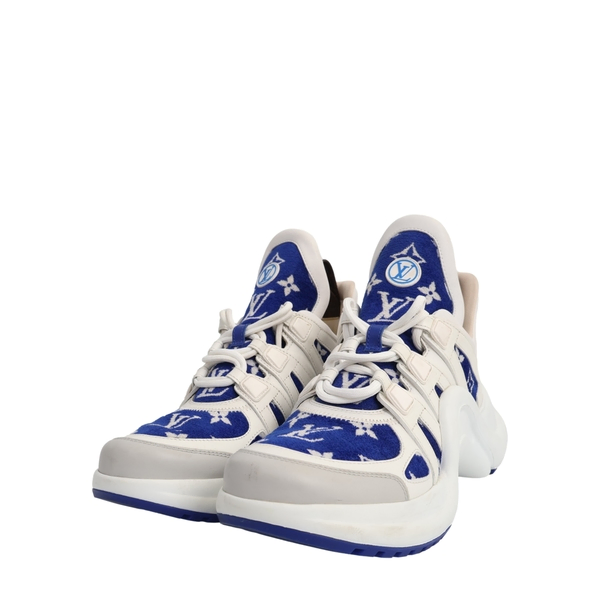 Velvet Jacquard Archlight Sneakers Blue/White
