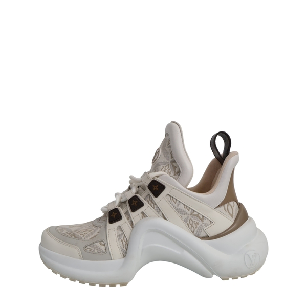 Mixed Material 1850 Archlight Sneakers White/Grey