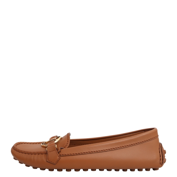Leather Dauphine Loafers Tan