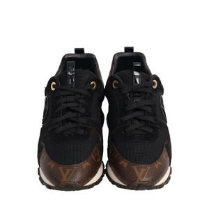 Mixed Material Run Away Sneakers Black, view 3