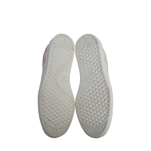 Leather/Damier Luxembourg Sneakers White/Orange, view 5