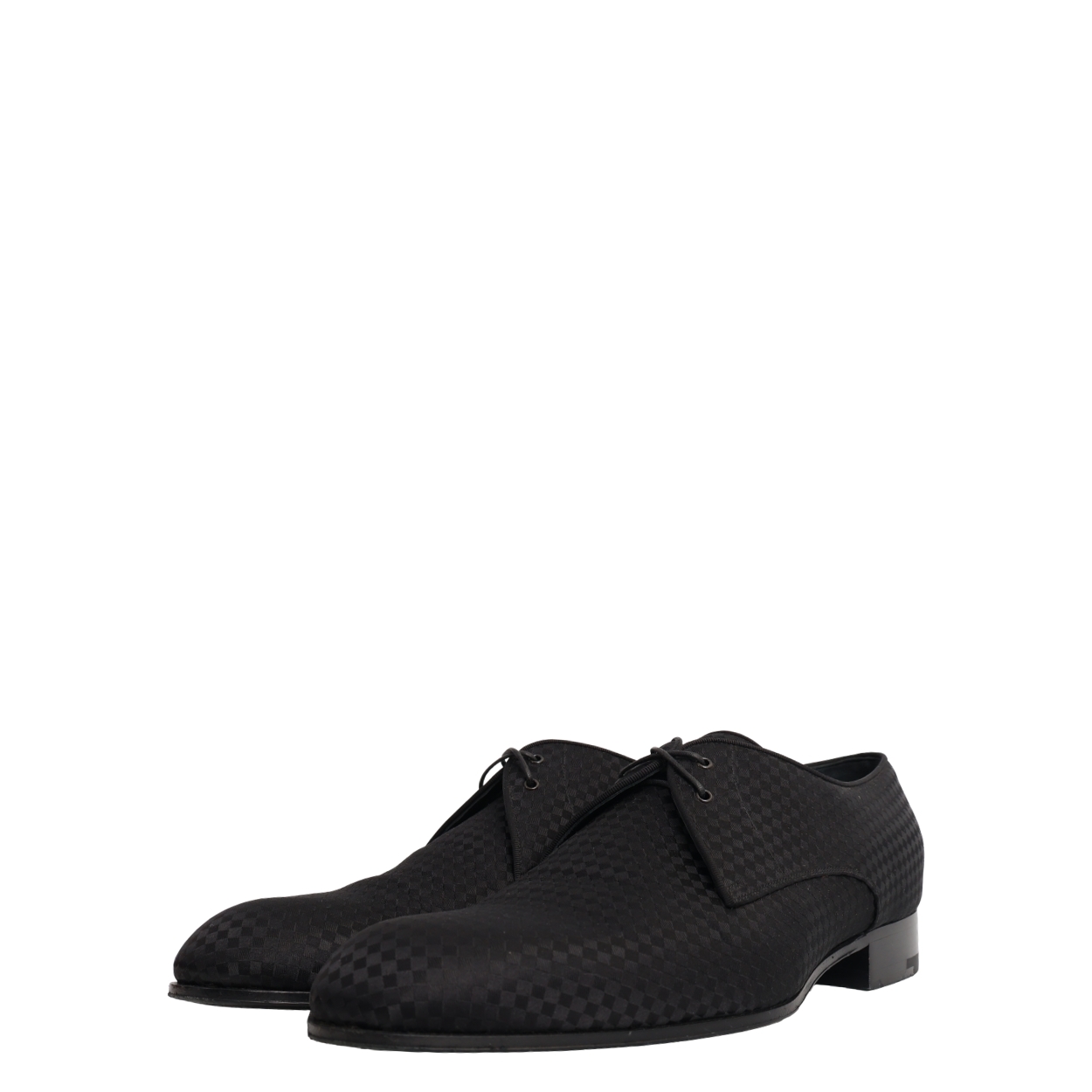 Petit Damier Solferino Derby Shoes Black