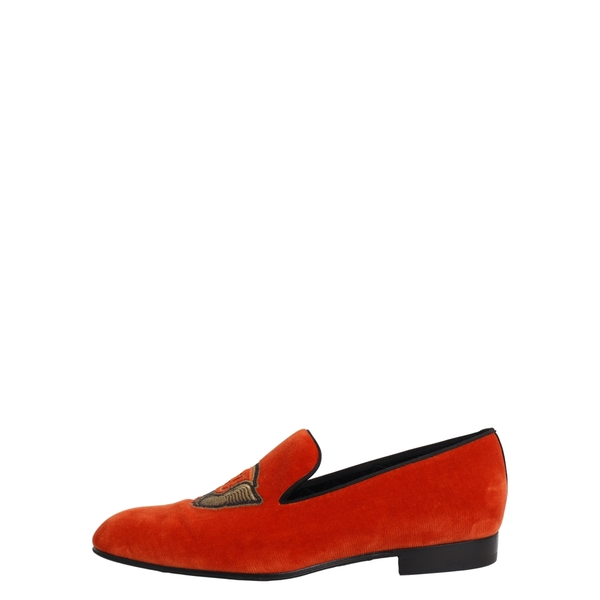 Velvet Auteuil Loafers Orange