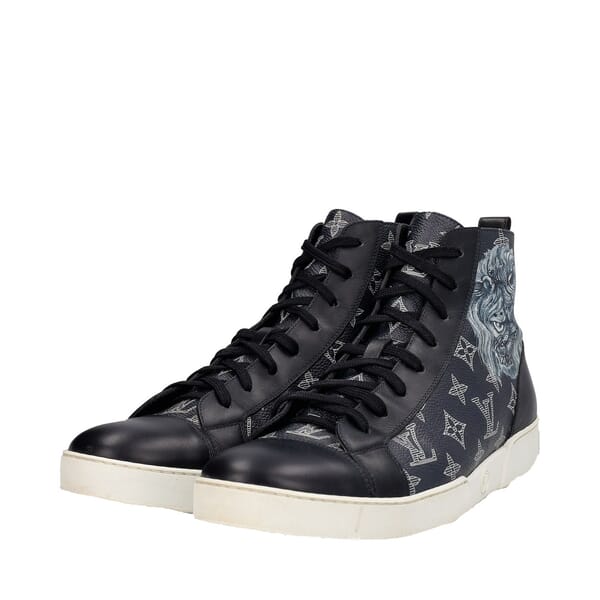 x CHAPMAN BROTHERS Monogram Eclipse Savane Sneakers Navy