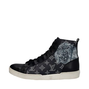 x CHAPMAN BROTHERS Monogram Eclipse Savane Sneakers Navy, view 2
