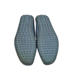 Leather/Suede Buckle Mocassins Loafers Blue, view 5