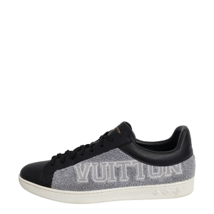 Leather/Terry Luxembourg Sneakers Black, view 2