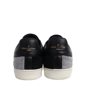 Leather/Terry Luxembourg Sneakers Black, view 3