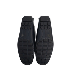 Leather Monte Carlo Loafers Navy, view 5