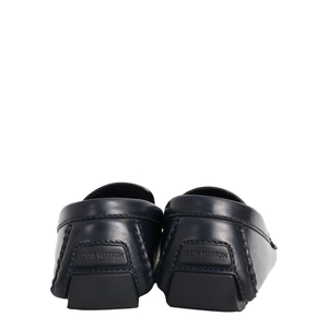 Leather Monte Carlo Loafers Navy, view 4