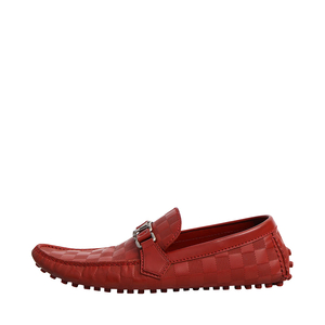 Damier Embossed Hockenheim Moccasin Red, view 2