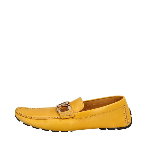 Leather Monte Carlo Driving Loafers Mustard