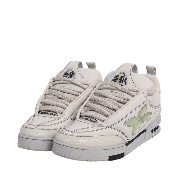 Leather LV Skate Sneakers Grey