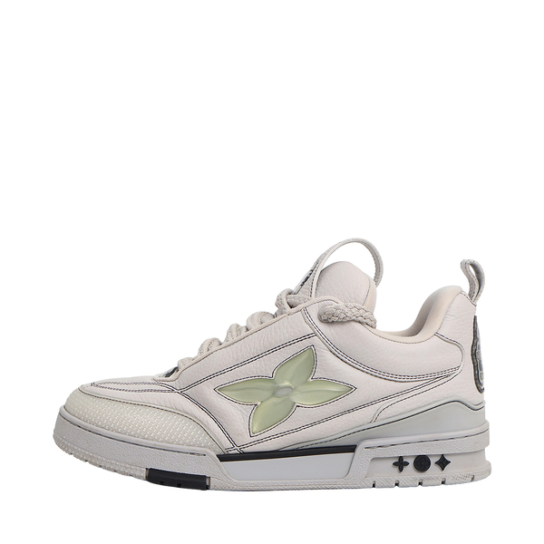 Leather LV Skate Sneakers Grey