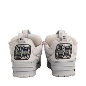 Leather LV Skate Sneakers Grey, view 4