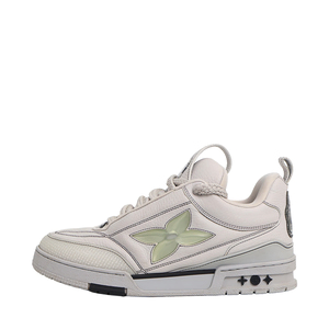 Leather LV Skate Sneakers Grey, view 2