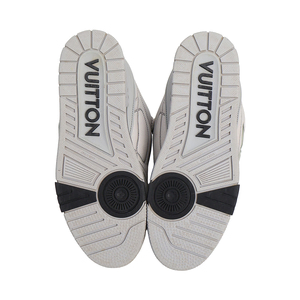Leather LV Skate Sneakers Grey, view 5