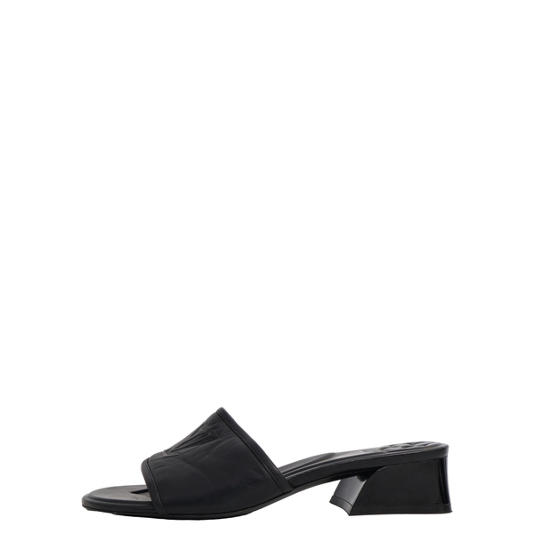 Leather LV Mules Black