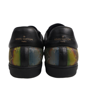 Leather/Iridescent Rivoli Sneakers Black, view 4